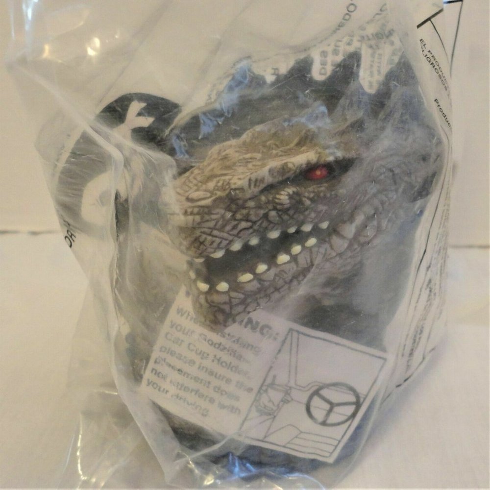 Vintage Godzilla 1998 Cup Holder Taco Bell Promotion Big Cups Godzilla Monster